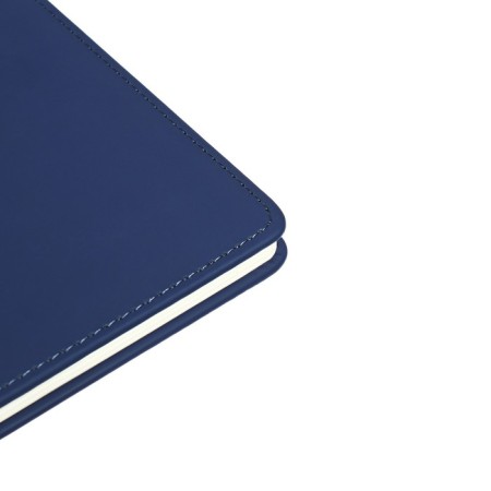 The weekly dated 2024, A4, 64 sheets, Devente.emblem, a solid cover of artificial leather with foam, lies, cream block 70 g/m2, blue-8