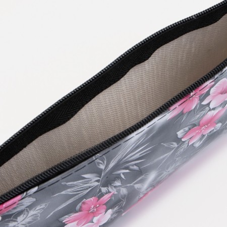 Cosmetic bag with lightning, black color-2