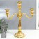 Summary Metal for 3 candles "rosary" gold, white enamel 36.5x31.5x12 cm