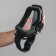 Glasses-mask, with removable nose protection, transparent glass, black