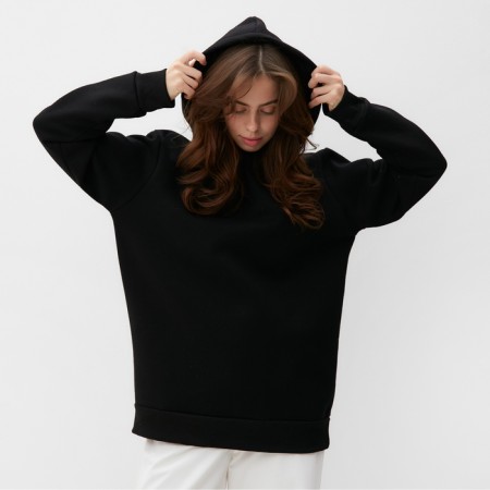 Hudy female minku: Casual Collection Black color, rr 46-48