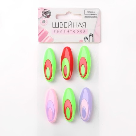 Safe pins, 40 mm, 6 pcs, color mix-5