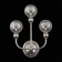 Sconces st. SL552.101.03. Funhi. 3x5 W, G9, 4000K, 33x42 cm, Nickel color