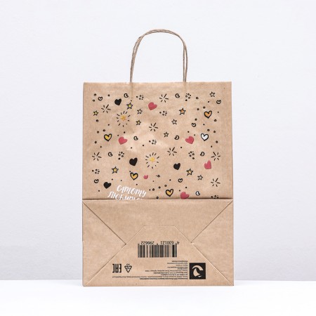 Paper package, craft 80 g/m2 35 x26 x 15 cm "Friends"-1