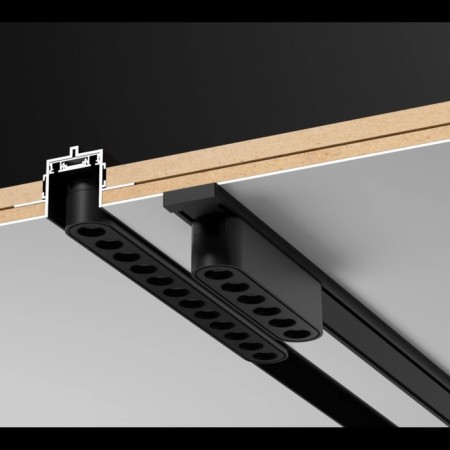 Low -voltage overhead busbar (plugs included) novotech. SMAL, 5.5x1000x25 mm-4