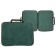 Folder for drawings and drawings A3, 470 x 350 x 20 mm, handles, textile, calligrata standard, green, density 600d