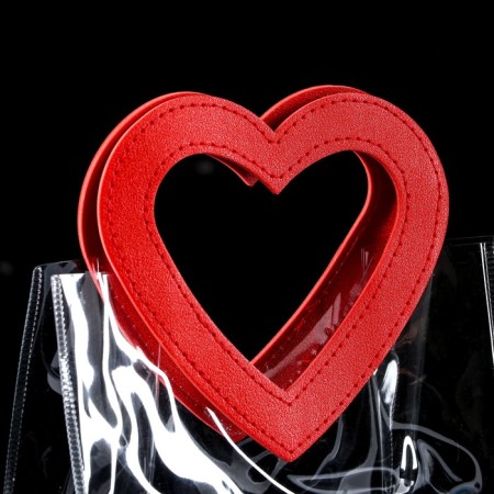 Gift package from PVC red 20x18x10 cm-2