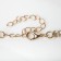 Choker "ice" beckoning, white color in gold, 50 cm