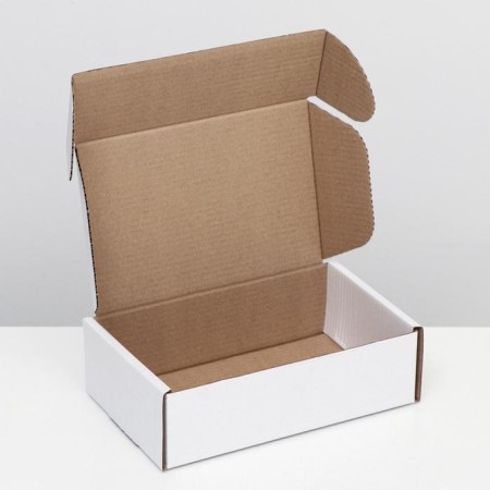 Self -assembly box "Postal", white, 26 x 17 x 8 cm-1