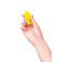 Anal sleeve Todo by toyfa riffle, silicone, 6 cm, yellow color