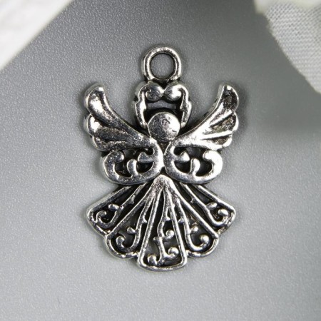 Decor Metal for creativity "Angel in a dress" (A19061) 2x1.4 cm