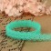 Capricon lace, 15 mm × 10 ± 1 m, green color
