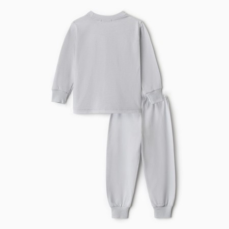 Pajamas for a boy, gray color, height 86 cm-5