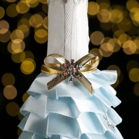 Cover on the bottle "Christmas tree" color blue, mix-1