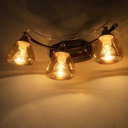 Sconces "Solar" 3x14 40w Black 47x20x21.5cm-5