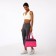 Female sports bag, textura, small size, gray/pink color