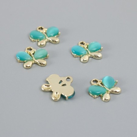 Decor for creativity Metal "Butterfly" blue 1.4x1.5 cm