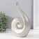 Souvenir ceramics "curl" silver-white 22.5x14.5x6 cm