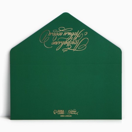 A set of envelopes for money, “Happy New Year”, 8 pieces, software touch, embossing, 19 x 9.2 cm, New Year-20