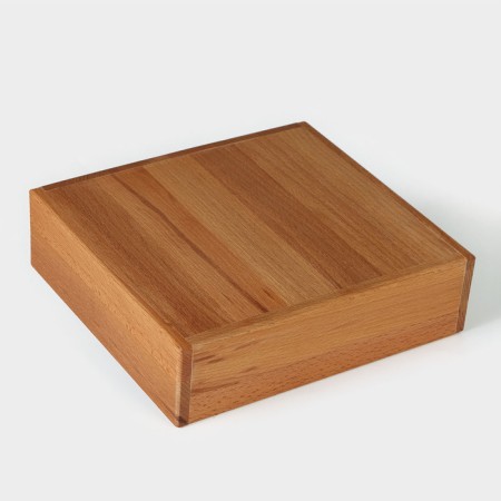 Organizer for tea and kitchen supplies ADELICA, 22.5 × 25 × 11.5 cm, beech-2