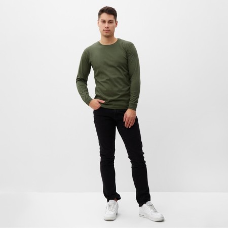 Long-line male plain, dark green color, size 48-1