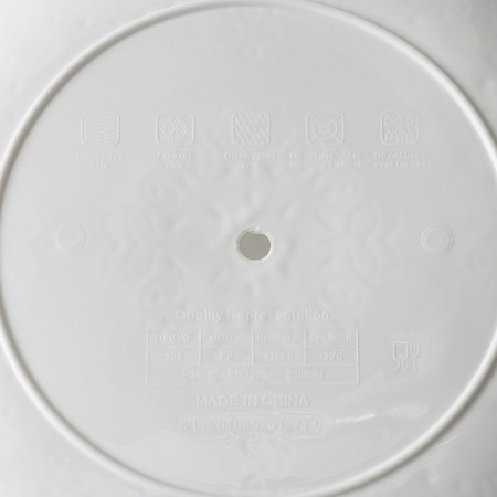A dish for a cake and cakes 2-tier shade "Vivien", d = 22 cm, 36 × 22 × 19.5 cm, white color-3