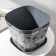 Pot with the pallet "Listopad", 5 l, the color is dark gray