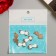 Decor for creativity metal, enamel "White Cat" gold 2.2x1.2 cm