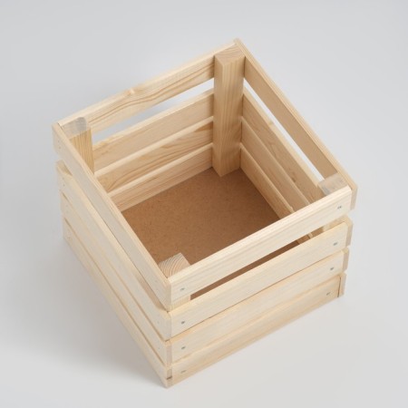 Box wooden for shelves with a depth of 25x25x23 cm-2
