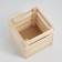 Box wooden for shelves with a depth of 25x25x23 cm