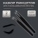 A set of tweezers for eyelash extensions, 2 pcs, 12.5 cm, black color