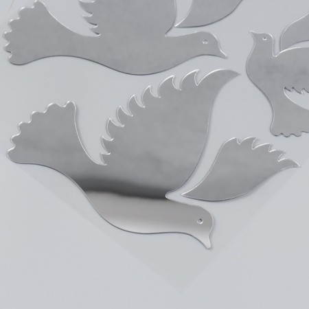 Interior mirror sticker "pigeons" 38x31 cm-2