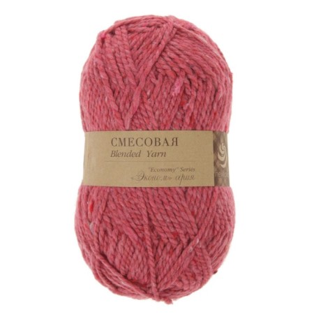 Yarn "mixture" 30% wool, 70% acrylic 200m/200g (816-red. Melange)-1