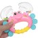 Rattle "crab", color mix, crush me, 12 cm