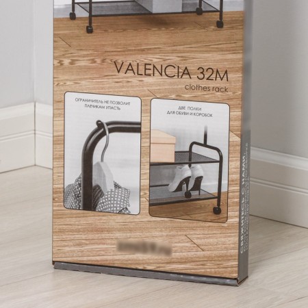 Valencia 32m clothing stand, 91.5 × 30 × 162 cm, white color-9