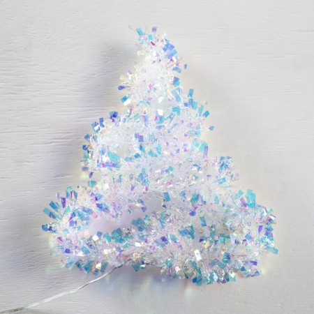 Girland "Mishura" 1 m Rosa, IP20, pearl thread, 22 LED, 6 layers, D = 5 cm, glow white, CR2032X2-1
