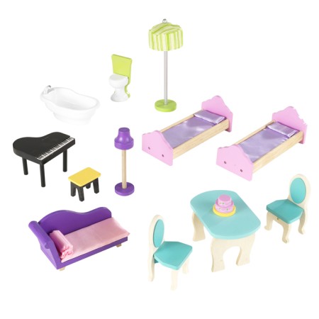 House puppet wooden Kidkraft "Dream Mansion", three -story, with furniture-8
