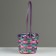 Wicker basket, D13 x H9/32 cm, multi -colored, bamboo