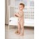 Kombinazon on buttons for children's fashion, height 62 cm, beige color