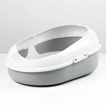 Cat toilet tray with COSMO mesh (gray)