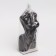 Figure candle "Women's bust", 6x14 cm, black, 4 hours