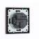 TOT GLOSSY GLASS, 10 A, 1 key, hidden, glass, black