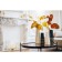 Artificial plant, height 58 cm, color gold metal