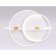 LED ceiling LED with Ambrella Light, Linetech, FL5007, LED, 72 W, 5400LUM, 3000-6400K, white, gold, transparent color, transparent