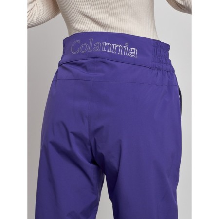 Warmed female trousers, size 42, purple color-5