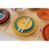 Porcelain dessert plate Wilmax Scratch, D = 17.5 cm, yellow color