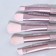 A set of makeup brushes, 5 objects, lilac color