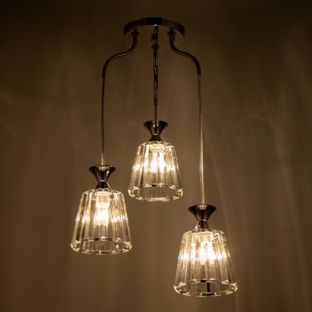 Bayerlux "Diban" 3he27 40W silver 35x35x65 cm-2
