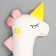 Skill of a soft toy "Unicorn", 105 cm, white color