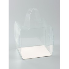 PVC box for desserts 13 x 13 x 13 cm
